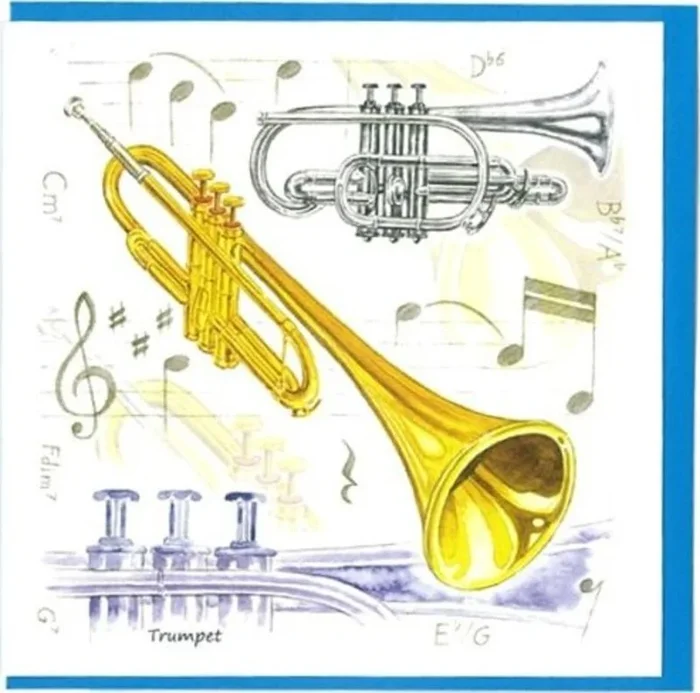 Notelets – Trumpet Design (Pack Of 5) Book