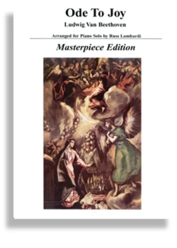 Ode To Joy Piano Solo Masterpiece Edition Book
