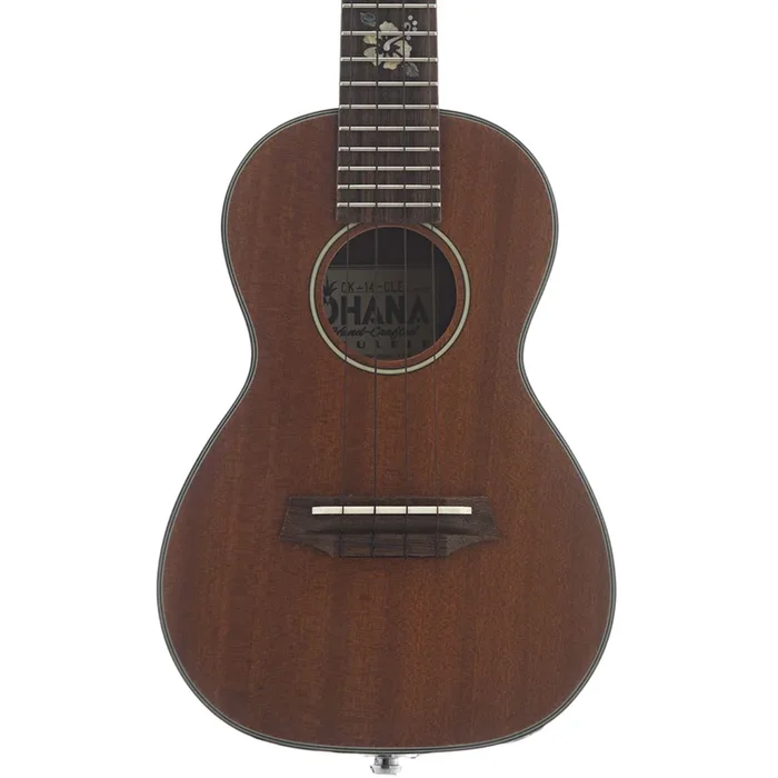 Ohana CK-14CLE Cynthia Lin Signature Concert Ukulele Bundle, With Pickup