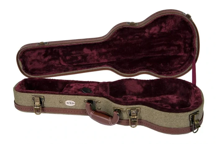 Olive Tweed Concert Archtop Ukulele Hardcase