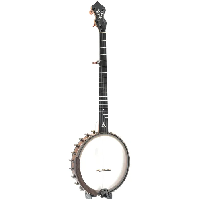 Ome Flora 11″ Openback Banjo & Case, Curly Maple