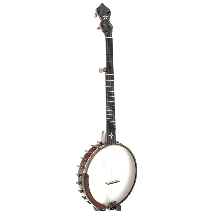 Ome Wizard 11″ Openback Banjo & Case, Curly Maple