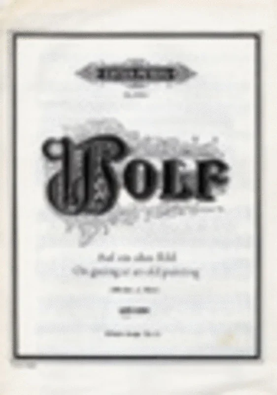 On Gazing At An Old Painting / Auf Ein Altes Bil (Softcover Book)