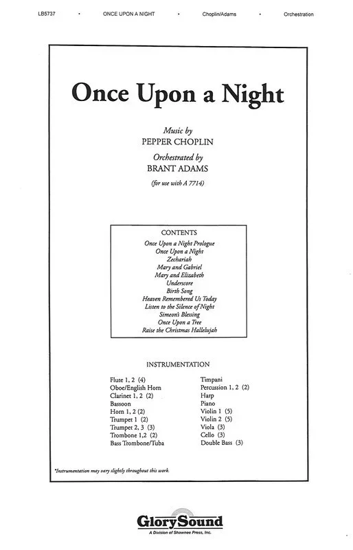 Once Upon A Night Orchestra Book