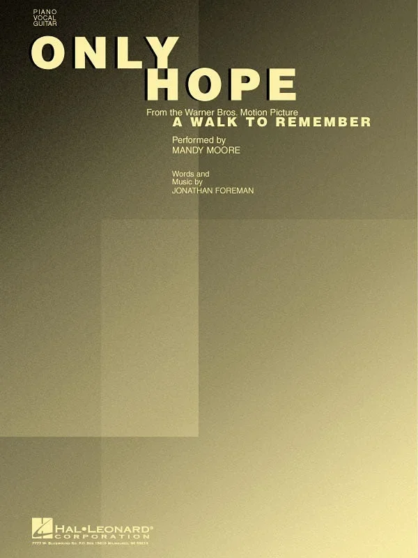 Only Hope S/S PVG (From A Walk To Remember) (Sheet Music)
