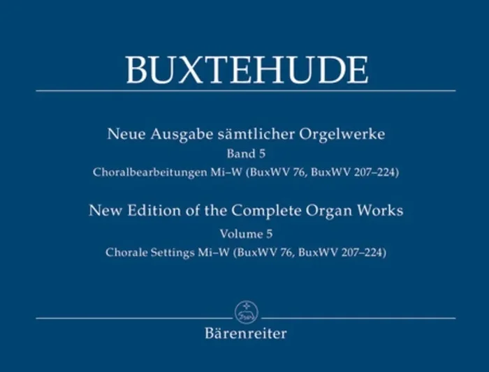 Organ Works Book 5 Buxww 207-224 Book