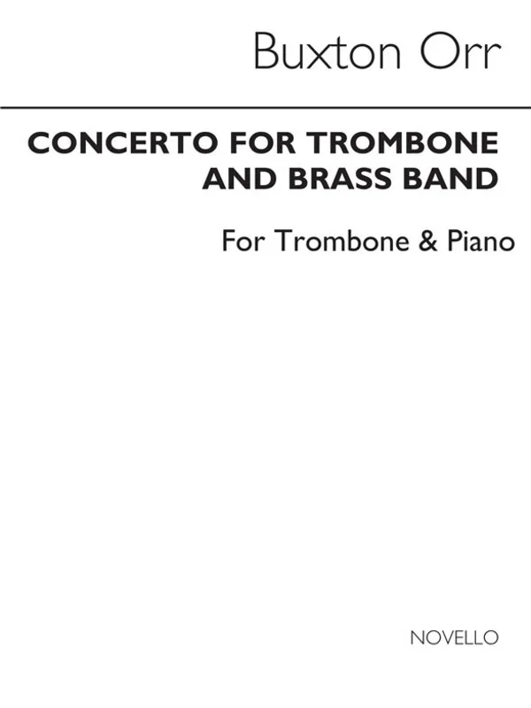 Orr Concerto Trombone And Piano (Softcover Book)
