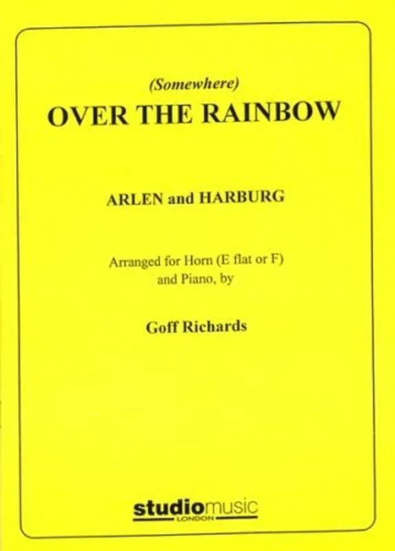 Over The Rainbow French Horn (Or Ehn) Piano Book