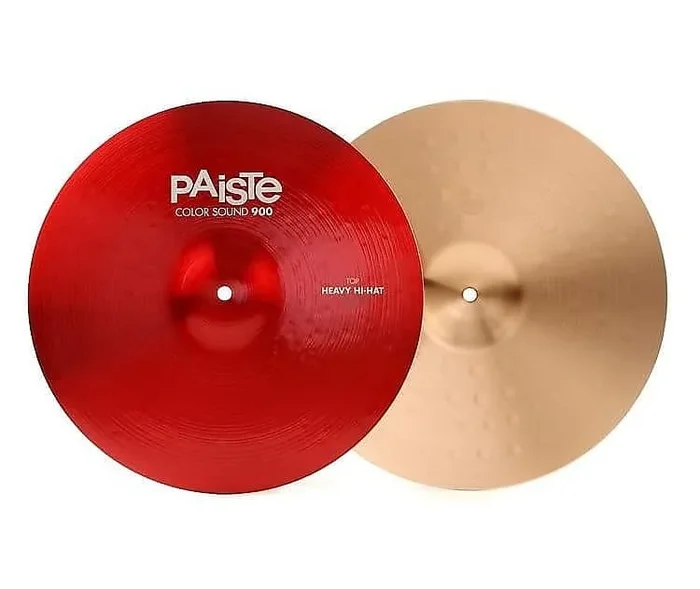 Paiste 15 ” Color Sound 900 Red Heavy Hi-Hat (Bottom) Cymbal