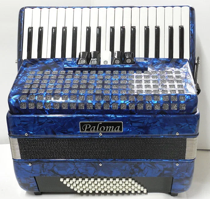 Paloma 722db 72 Bass Accordion Dark Blue
