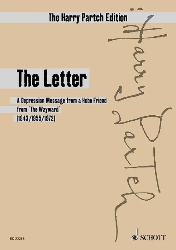 Partch – The Letter Voice/Ensemble Study Score Book