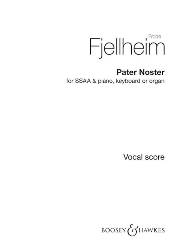 Pater Noster SSAa Book