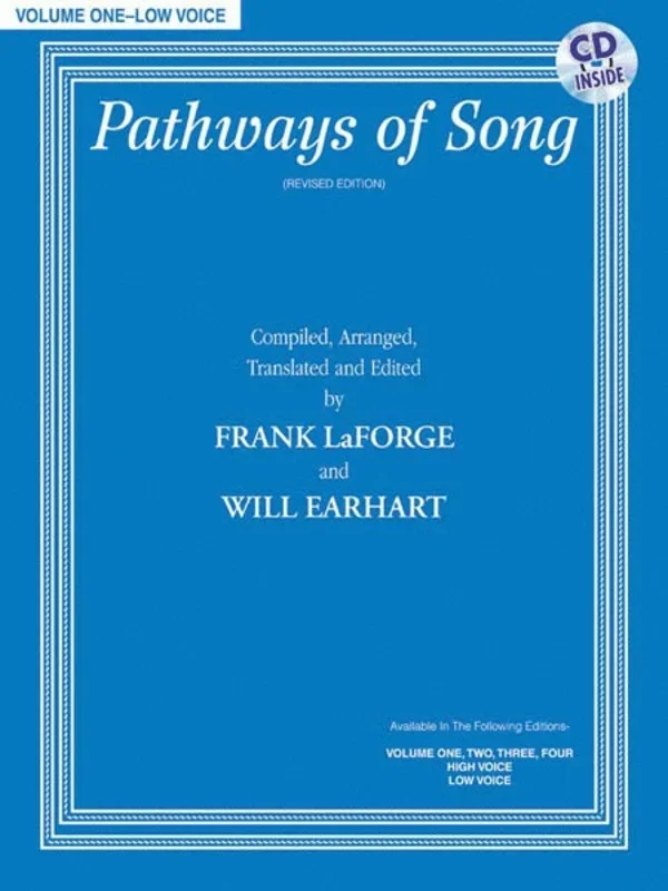 Pathways Of Song Book 1 Book/CD Low Voice