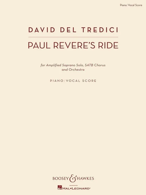 Paul Reveres Ride Vocal Score Book