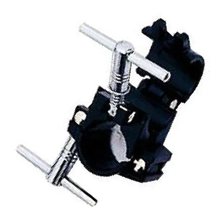 Peace Drum Rack Right Angle Pipe Clamp in Black (Pack 1)