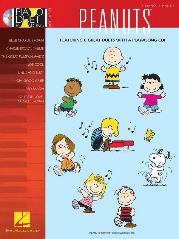 Peanuts Piano Duet Playalong V21 Book/CD (Softcover Book/CD)