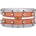 Pearl Music City Custom Solid Shell Snare Cherry with DuoBand Ebony Marine Inlay 14 x 6.5 in.