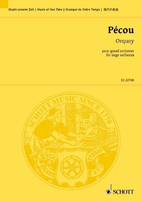 Pecou – Orquoy For Large Orchestra Study Score Book