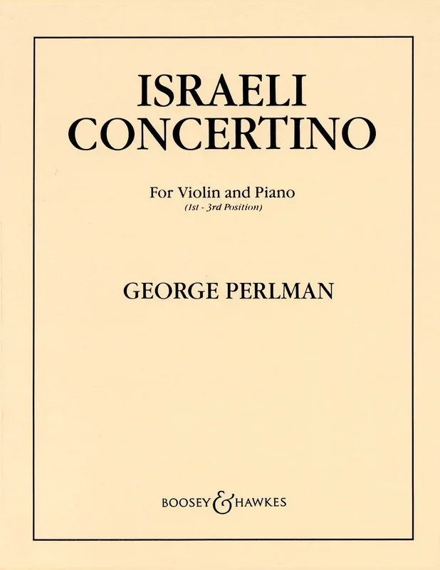 Perlman – Israeli Concertino Violin/Piano (Softcover Book)