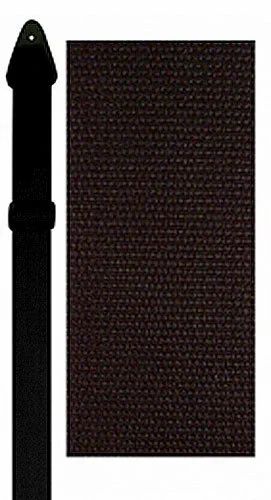 Perris 2″ Poly Pro Black Guitar Strap with Leather ends