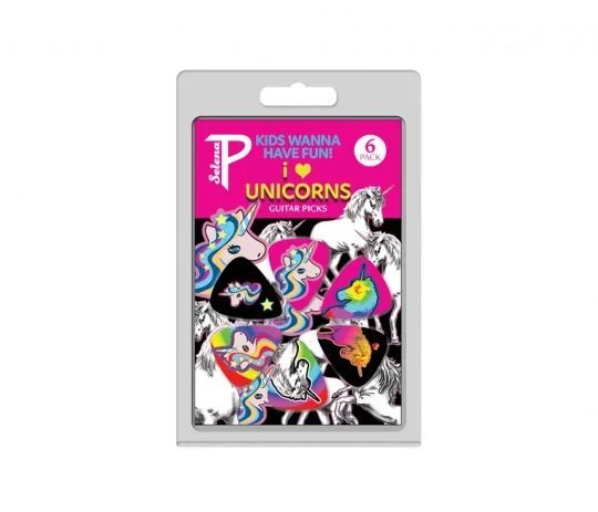 Perris I Heart Unicorns 6 Pack Picks