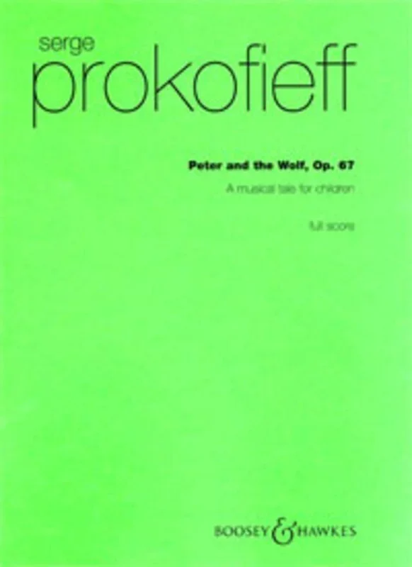 Peter And The Wolf Op 67 (Full Score) (Softcover Book)