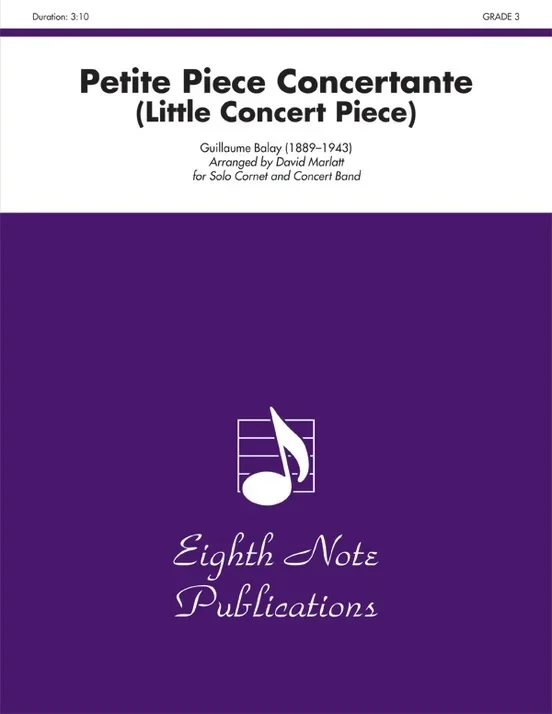 Petite Piece Concertante Solo Cornet And Concert Band Gr 3