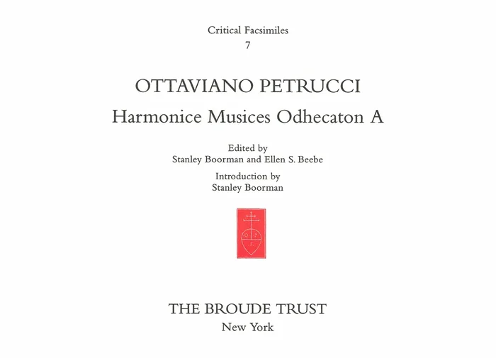 Petrucci: Harmonice Musices Odhecaton A (Venice, 1504)