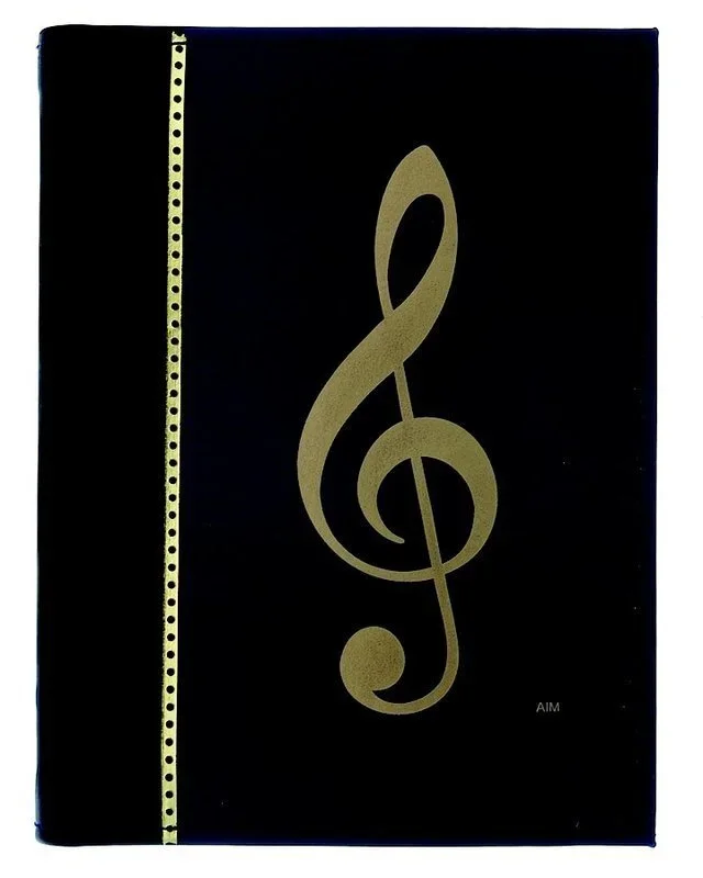 Photo Album G Clef Black & Blue 24 Pages