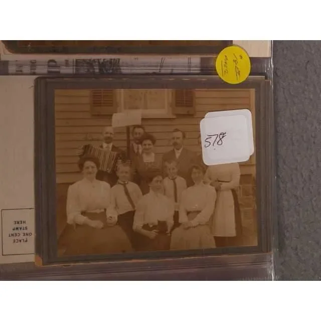 Photo: Group Outside House with Button Accordion