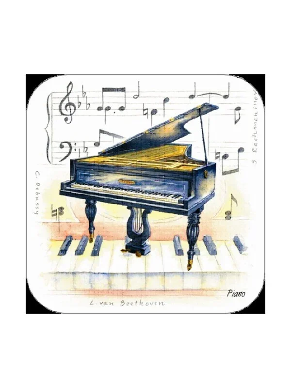 Piano Coasters Pack Of 4 Book