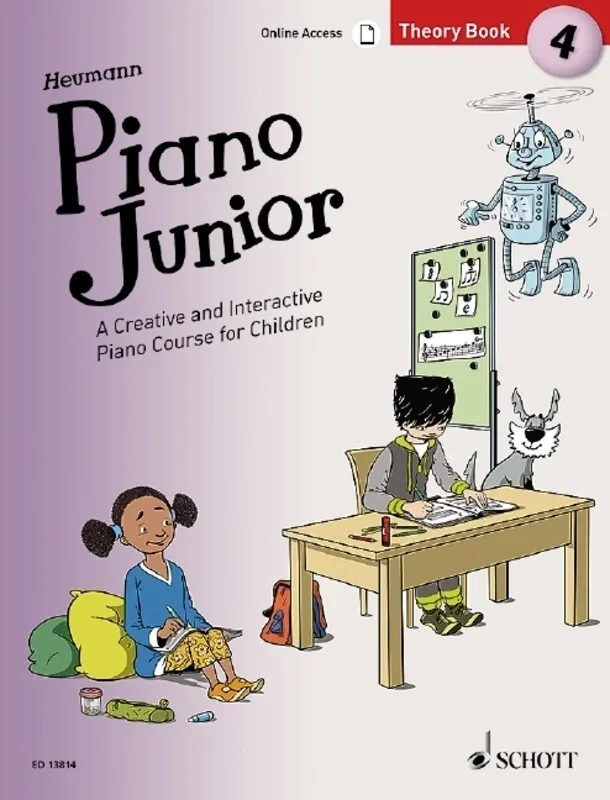 Piano Junior Theory Book 4 Book/Online Audio (Softcover Book/Online Audio) Book