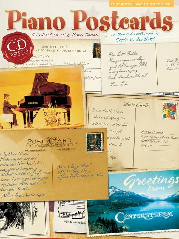 Piano Postcards Piano Collection Book/CD (Softcover Book/CD)