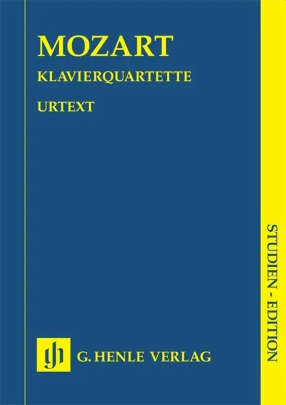 Piano Quartets K478 K493 Study Score Book