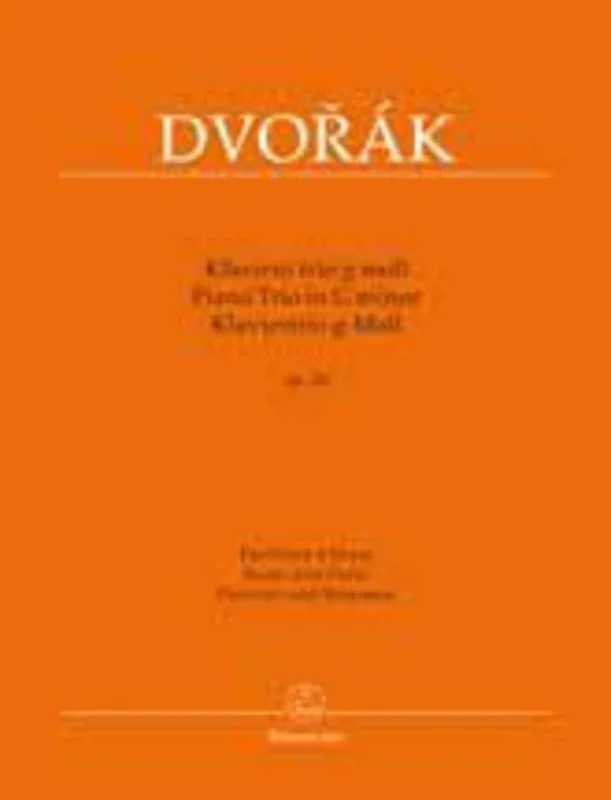Piano Trio Op 26 G Min Score/Parts Book