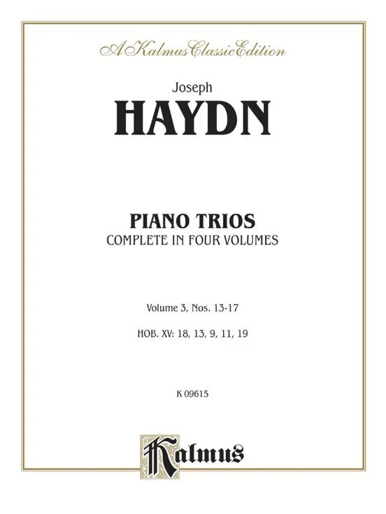 Piano Trios Book 3 Nos 13 To 17 Violin Vc Piano