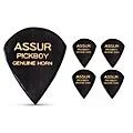 Pick Boy Hand-Made Buffalo Horn Guitar Picks Heavy 5 Pack