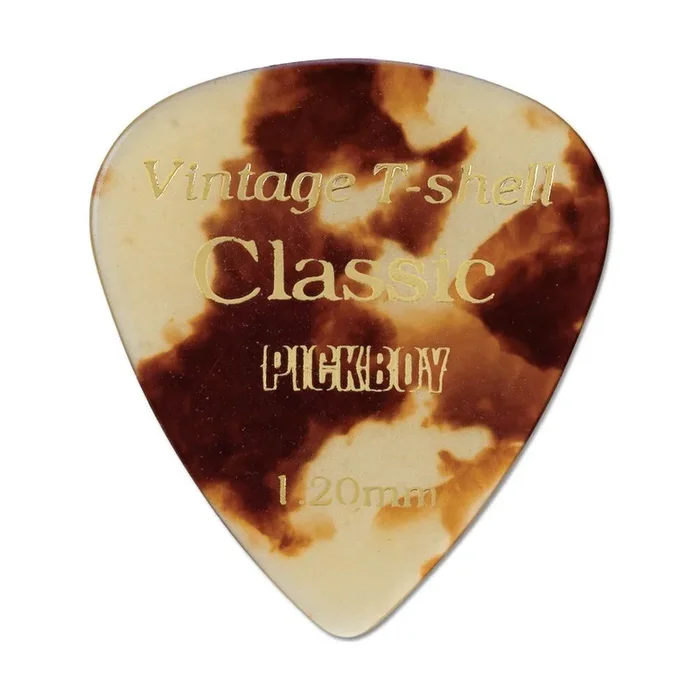 Pickboy Vintage Tortoiseshell Guitar Picks – 12 Pack, 1.20mm, Made in Japan