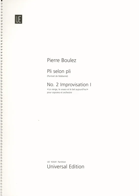 Pierre: Improvisation I, No. 2 from “Pli selon pli “