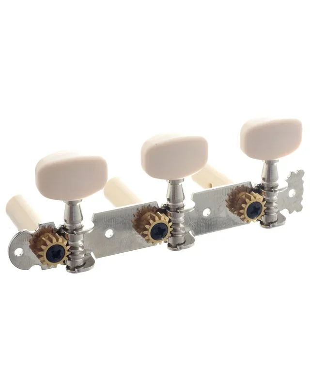 Ping Classical Guitar Tuning Machines (Set of 6, 3-On-A-Plate)
