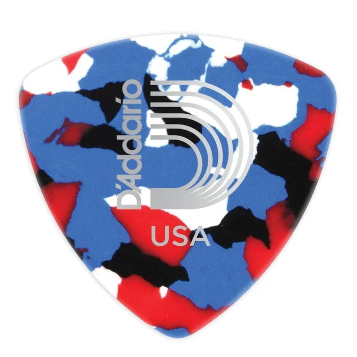 Planet Waves Multi-Color Celluloid Guitar Picks, 10 pack, Medium, Wide Shape