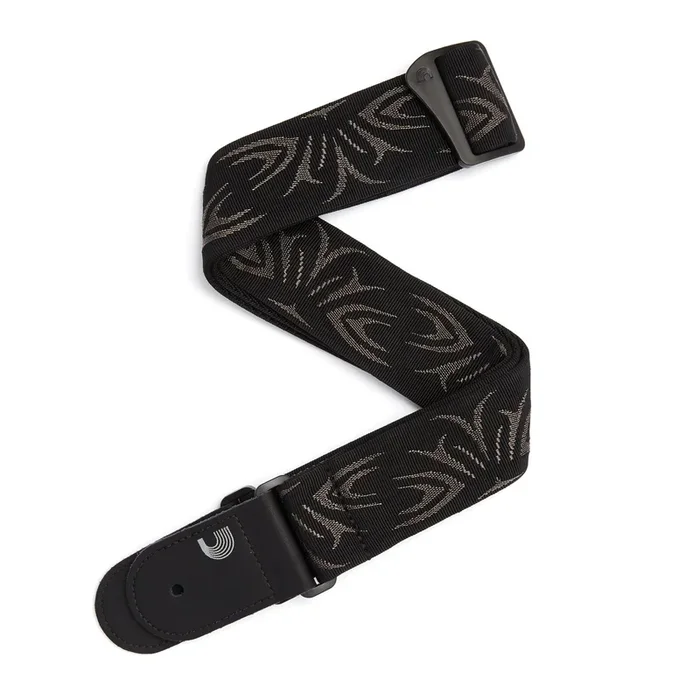 Planet Waves Woven Guitar Strap, Black/Gray Tattoo