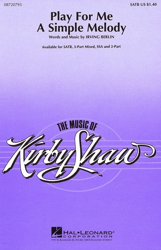 Play For Me A Simple Melody SSA (Octavo)