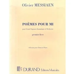 Poemes Pour Mi, Volume 1 – Voice and Piano Reduction