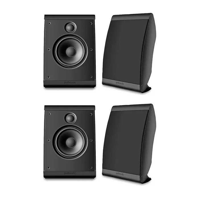 Polk Audio OWM3 Wall and Bookshelf Speakers (4 Speaker Bundle)