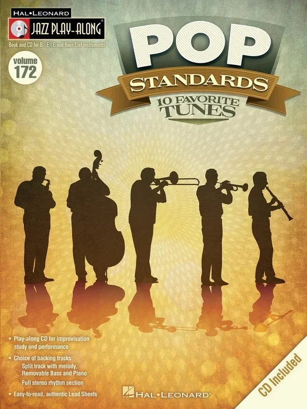 Pop Standards Jazz Play Along Book/CD V172 (Softcover Book/CD)