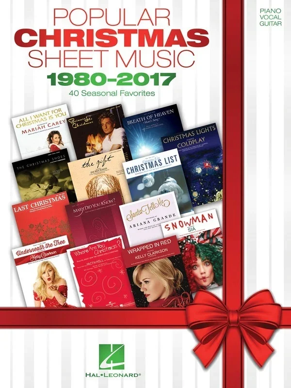 Popular Christmas Sheet Music 1980-2017 PVG (Softcover Book)