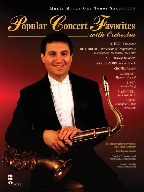 Popular Concert Favs With Orchestra Tenor Sax Book/CD (Softcover Book/CD)
