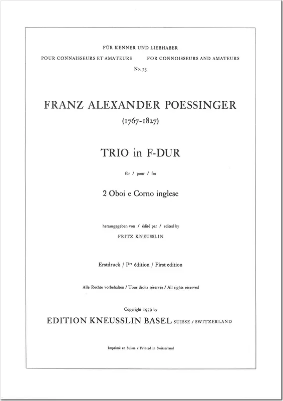 Pössinger: Trio in F Major