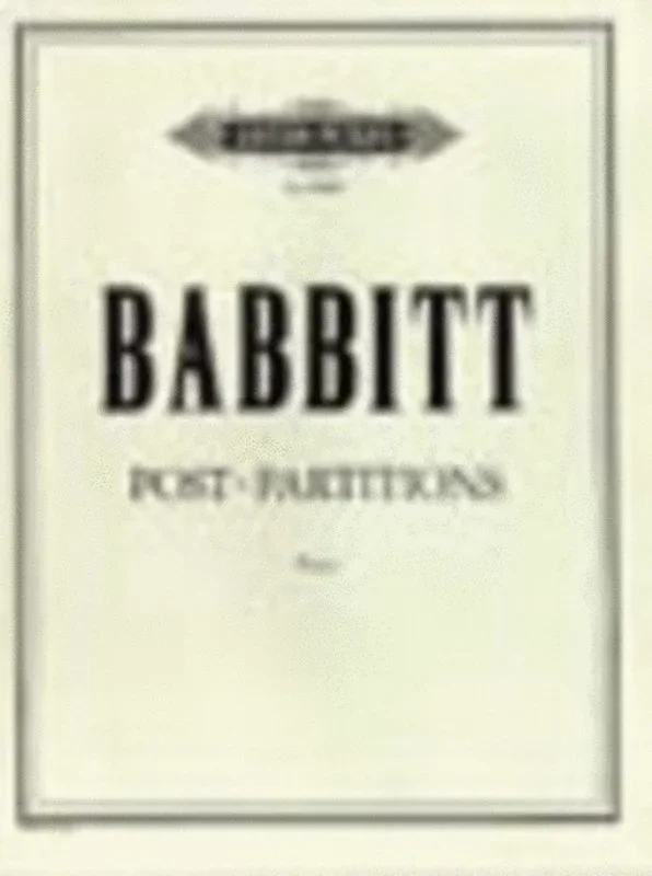 Post Partitions (Softcover Book)
